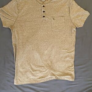 Abercrombie & Fitch Tan Henley Shirt